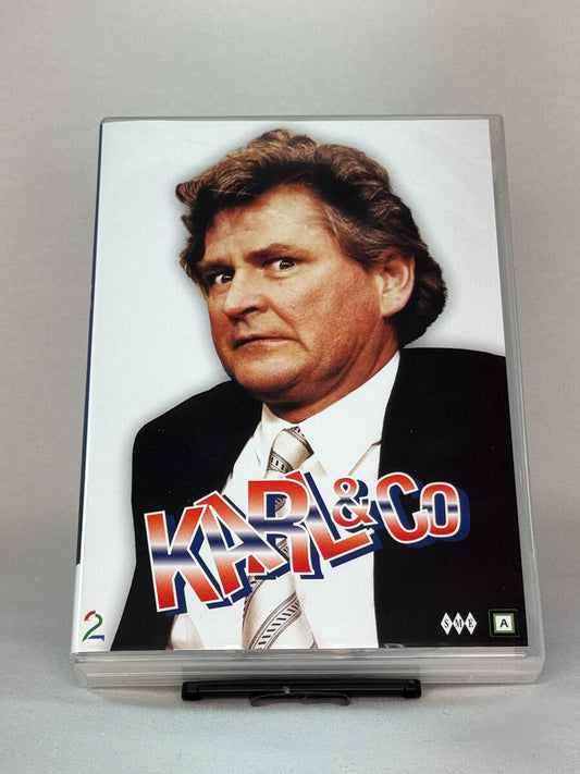 Forside av DVD-cover til Karl & Co – populær norsk komiserie med Nils Vogt, brukt originalserie på DVD fra Brukbar Film