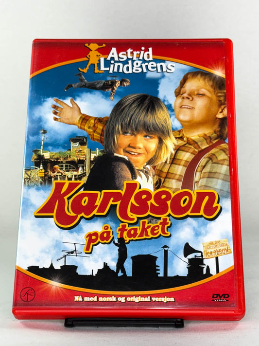 DVD-forside til filmen Karlsson på taket
Originalt cover brukt for produktbilde i nettbutikken Brukbar Film