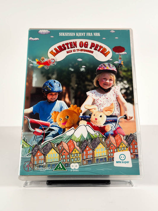 Forside av cover til Karsten og Petra – Alle 12 TV-episodene på DVD hos Brukbar Film