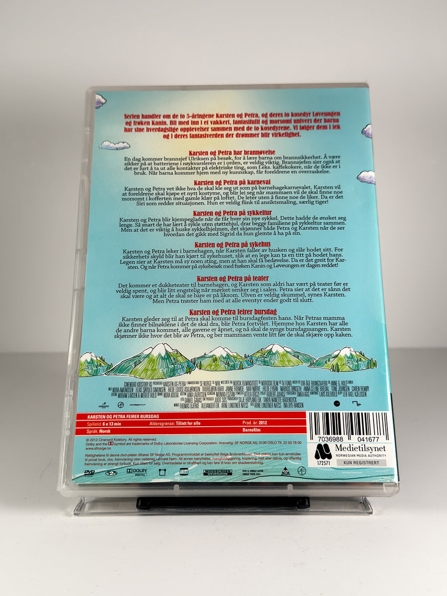 Bakside av cover til Karsten og Petra – Episode 7–12 på DVD
