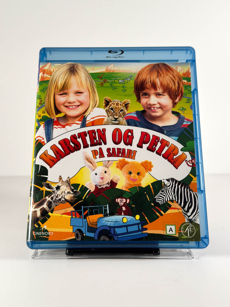 Forside av cover til Karsten og Petra på safari på Blu-ray