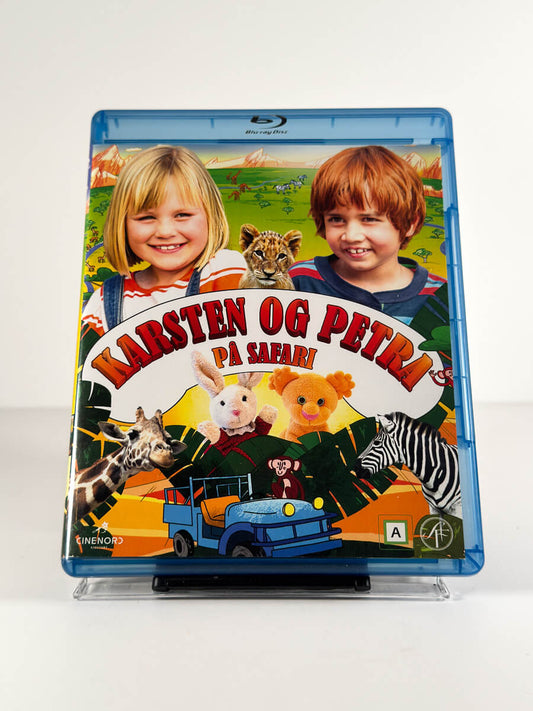 Forside av cover til Karsten og Petra på safari på Blu-ray