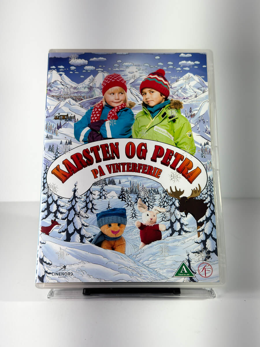 Forside av cover til Karsten og Petra på vinterferie på DVD
