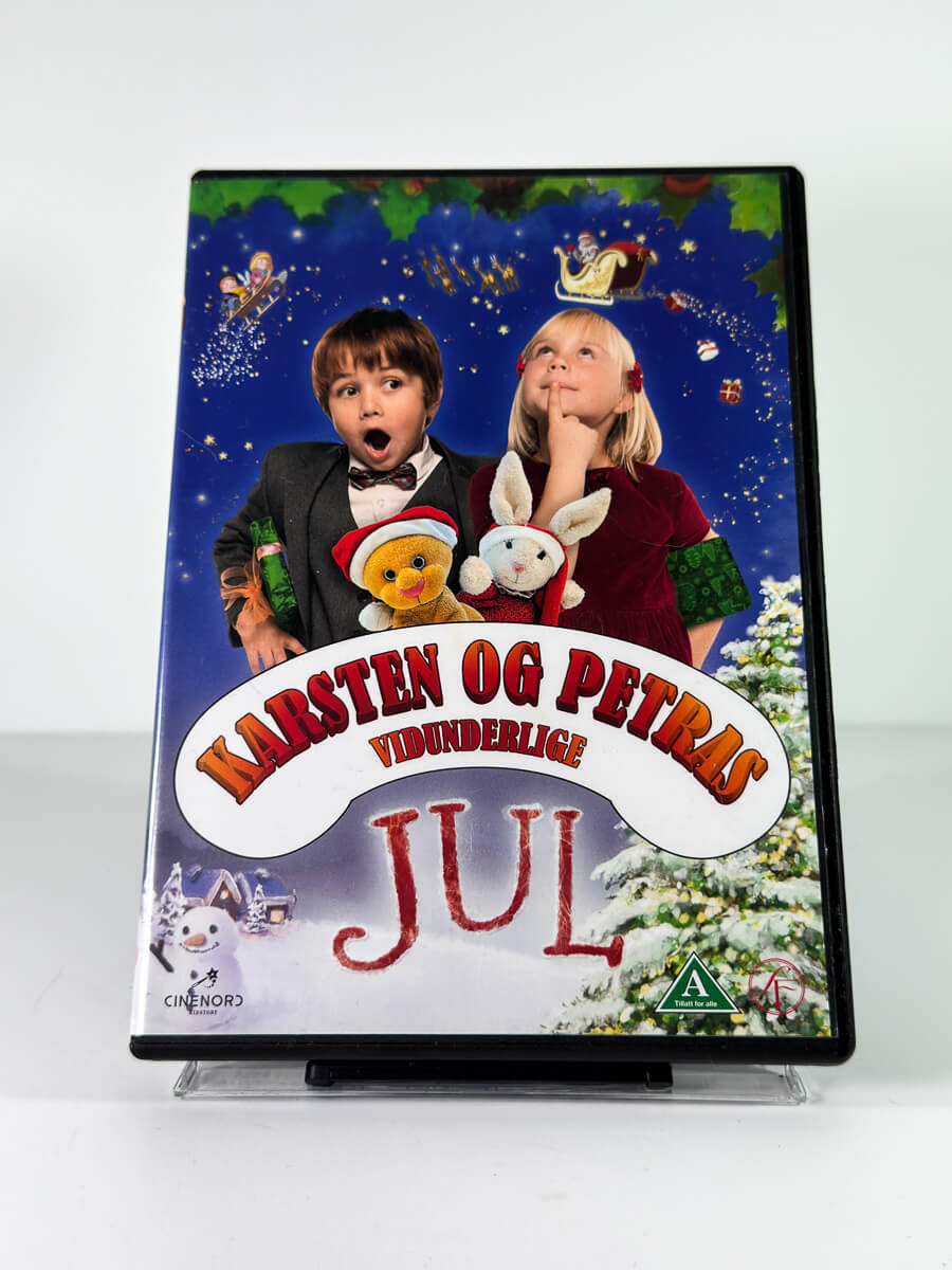 Forside av cover til Karsten og Petras vidunderlige jul på DVD
