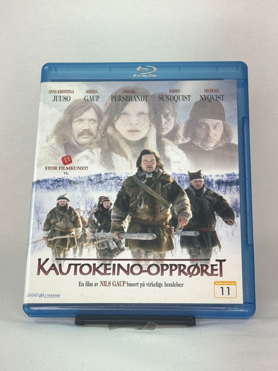 Forside av Blu-ray-cover til Kautokeino-opprøret – brukt norsk film på Blu-ray, kjøp hos Brukbar Film