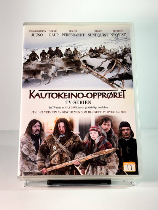 Forside av cover til kautokeino opproret tv serien, bruktfilm hos nettbutikken Brukbar Film