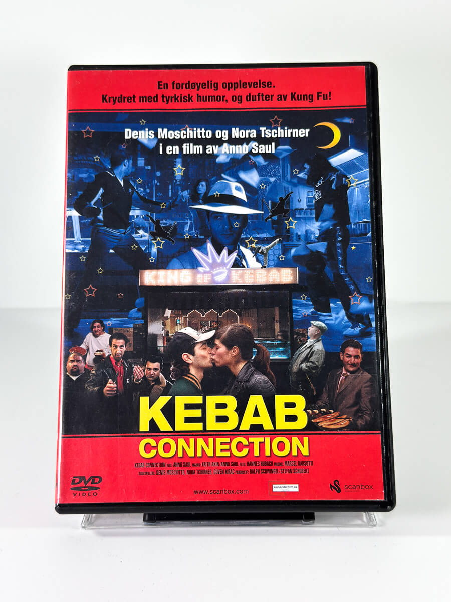 Forside av cover til Kebab Connection, brukt DVD hos Brukbar Film