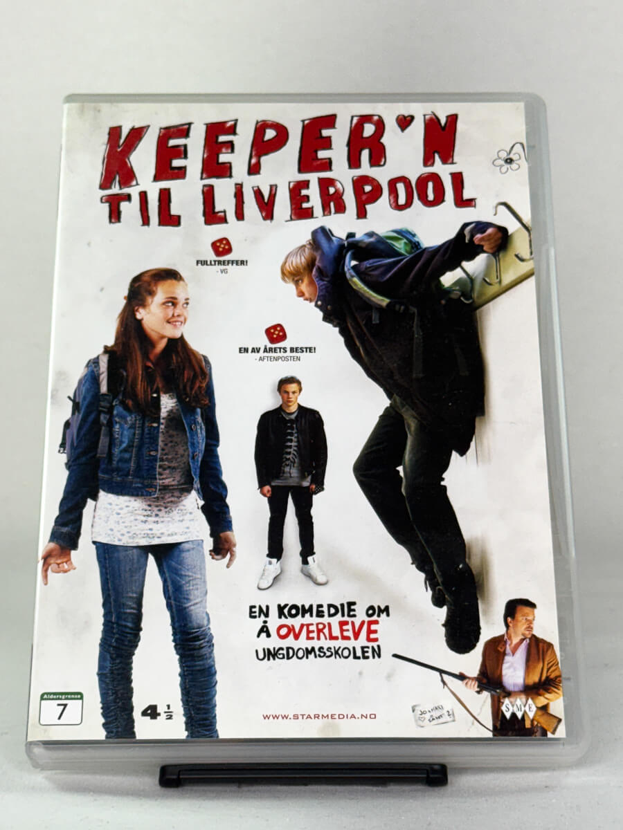 DVD-forside til filmen Keeper'n til Liverpool
Originalt cover brukt for produktbilde i nettbutikken Brukbar Film