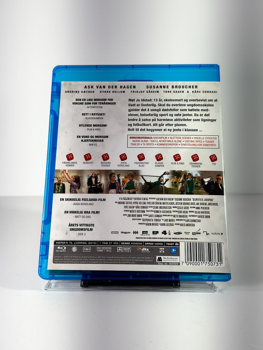 Bakside av cover til Keeper'n til Liverpool på Blu-ray
