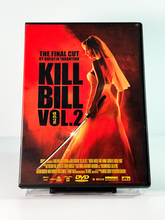 Forside av cover til kill bill vol 2, bruktfilm hos nettbutikken Brukbar Film