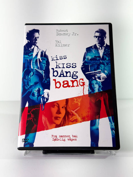 Forside av cover til Kiss Kiss Bang Bang, bruktfilm hos nettbutikken Brukbar Film