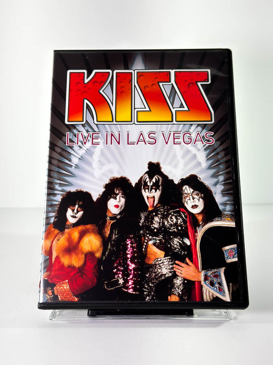 Forside av cover til Kiss Live in Las Vegas, brukt DVD hos Brukbar Film