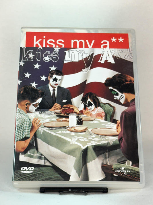 Forside av DVD-cover til Kiss My A**, brukt DVD hos Brukbar Film