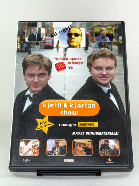 DVD-forside til filmen Kjetil & Kjartan Show
Originalt cover brukt for produktbilde i nettbutikken Brukbar Film