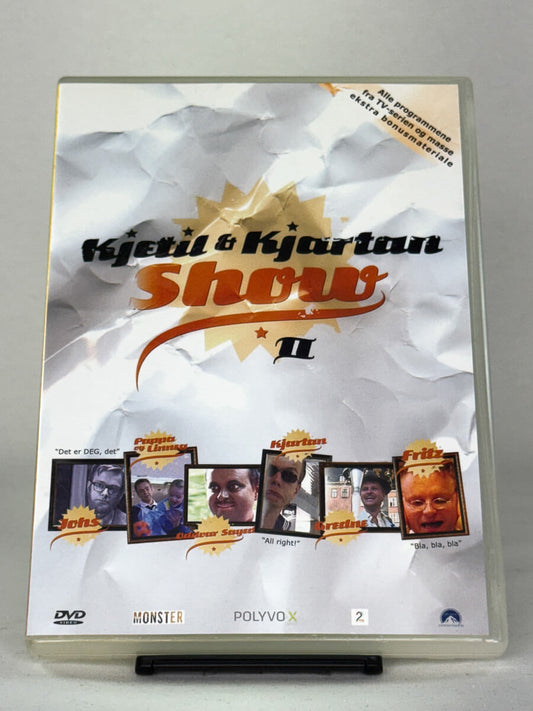 DVD-forside til filmen Kjetil & Kjartan Show II
Originalt cover brukt for produktbilde i nettbutikken Brukbar Film