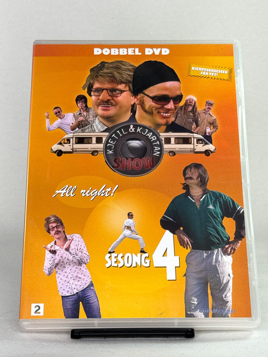 DVD-forside til filmen Kjetil & Kjartan Sesong 4
Originalt cover brukt for produktbilde i nettbutikken Brukbar Film