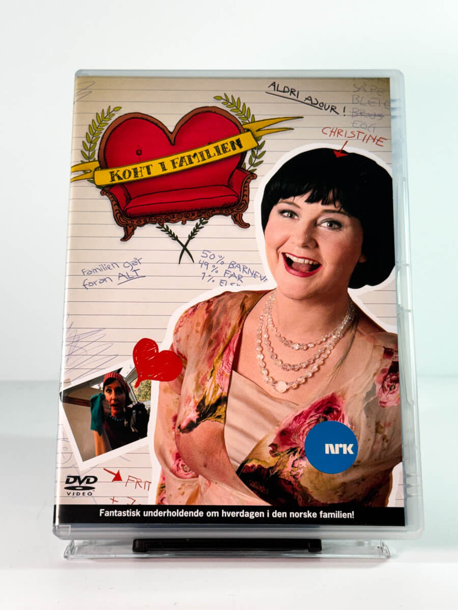 Forside av cover til koht i familien, bruktfilm på DVD hos Brukbar Film