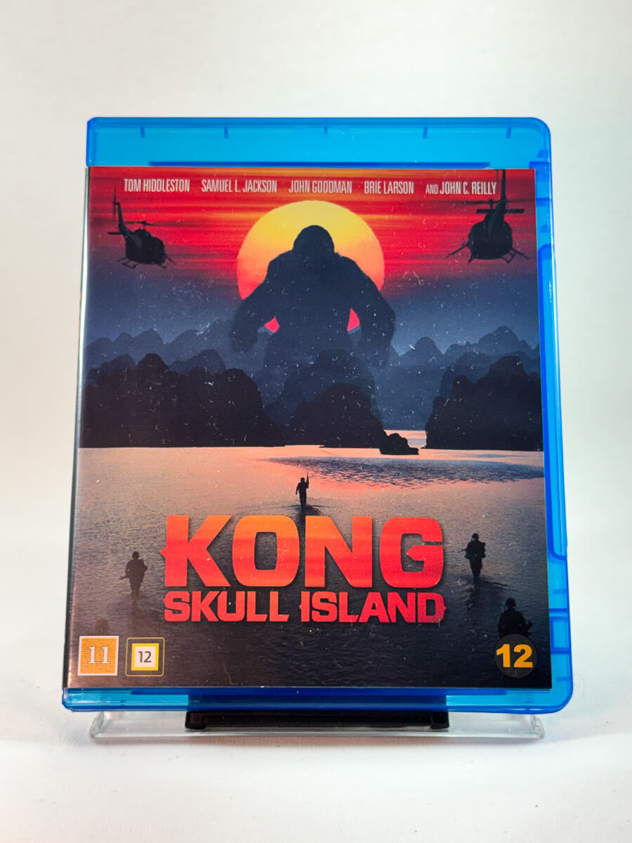 Forside av cover til Kong: Skull Island, brukt Blu-ray hos Brukbar Film
