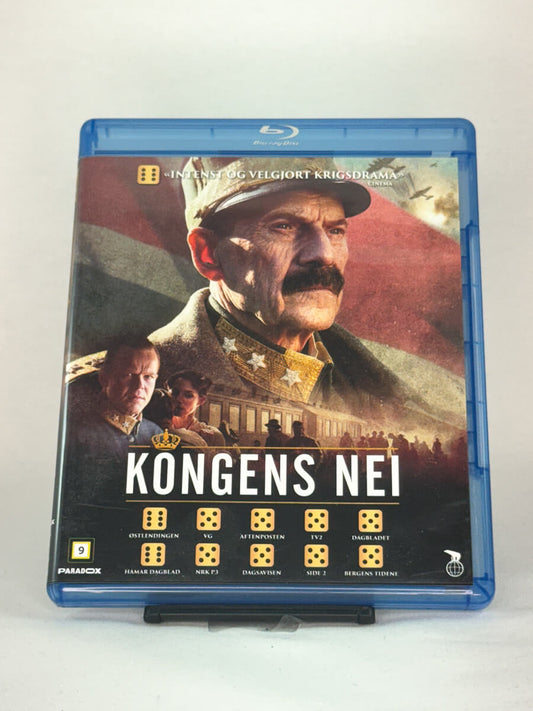 Forside av Blu-ray-cover til Kongens nei – brukt norsk krigsdrama på Blu-ray, tilgjengelig hos Brukbar Film