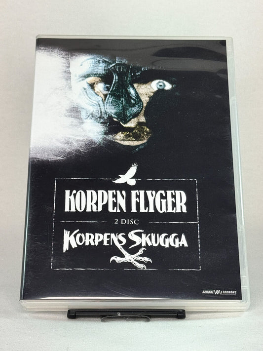 Forside av DVD-cover til Korpen flyger og Korpens skugga – nordisk historisk drama på brukt DVD fra Brukbar Film.