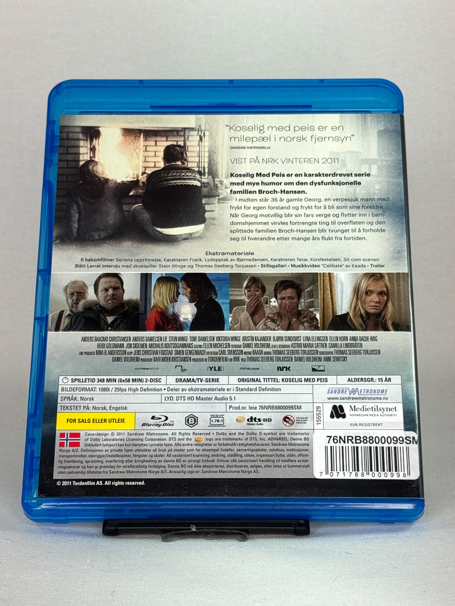 Bakside av Blu-ray-cover til Koselig med peis – brukt Blu-ray-serie tilgjengelig hos Brukbar Film
