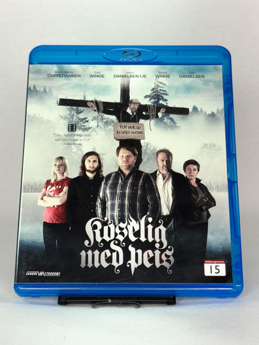 Forside av Blu-ray-cover til Koselig med peis – brukt norsk dramaserie på Blu-ray, original film hos Brukbar Film