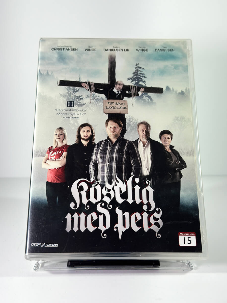 Forside av cover til Koselig med peis DVD, norsk dramaserie på DVD 