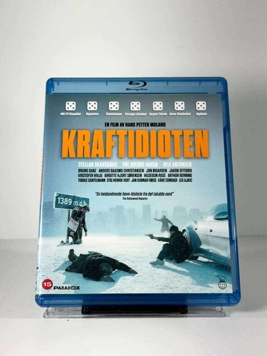Forside av cover til Kraftidioten på Blu-ray