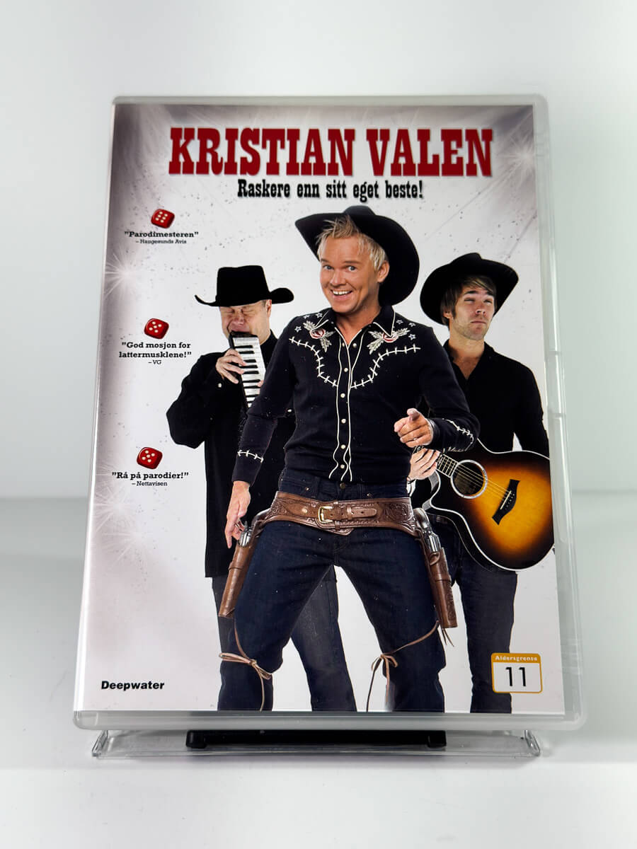 Forside av cover til Kristian Valen – Raskere enn sitt eget beste! på DVD hos Brukbar Film