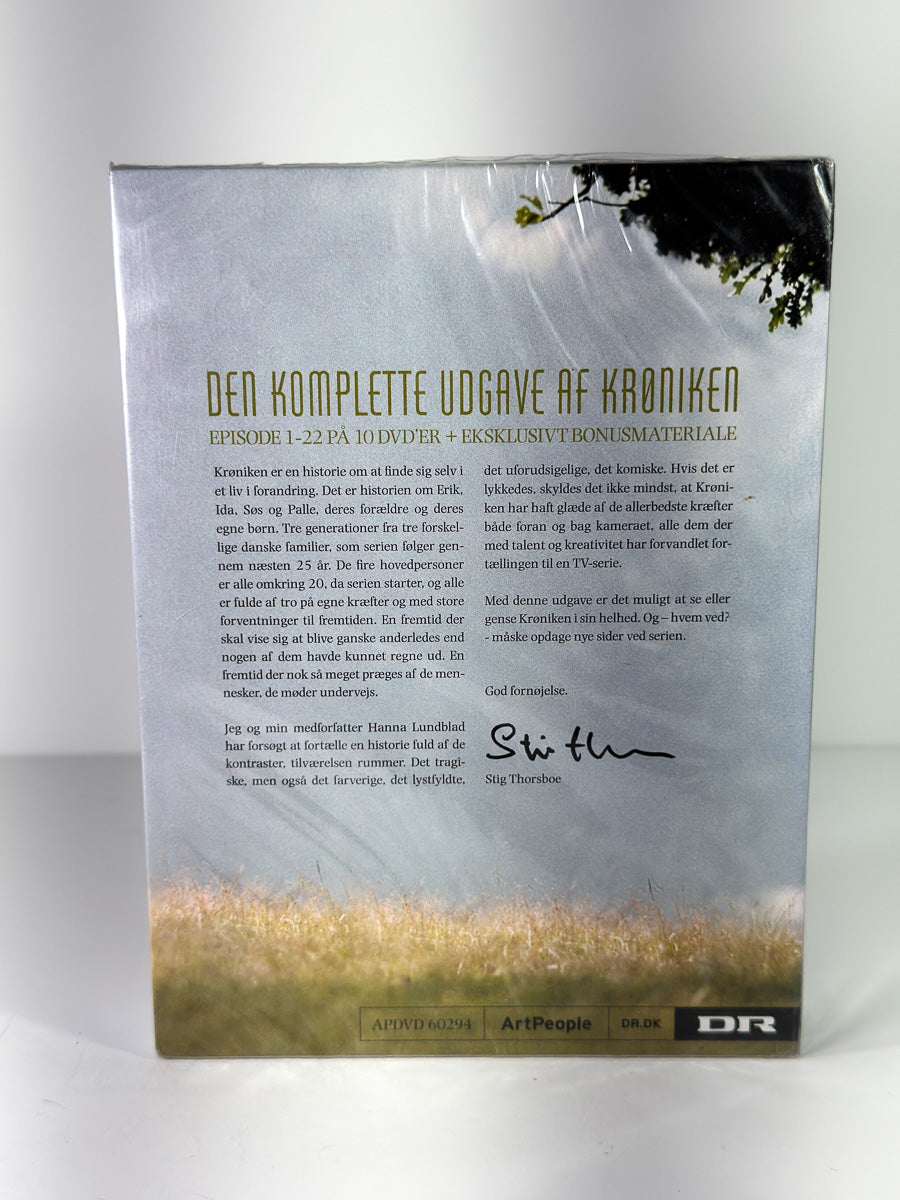 Bakside av cover til Krøniken på DVD