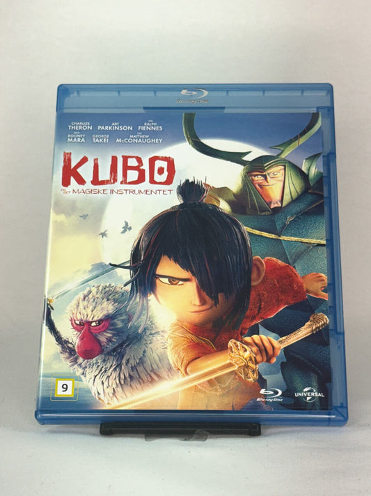 Blu-ray-cover for Kubo og det magiske instrumentet – brukt animasjonsfilm med eventyrlig preg, fra Brukbar Film