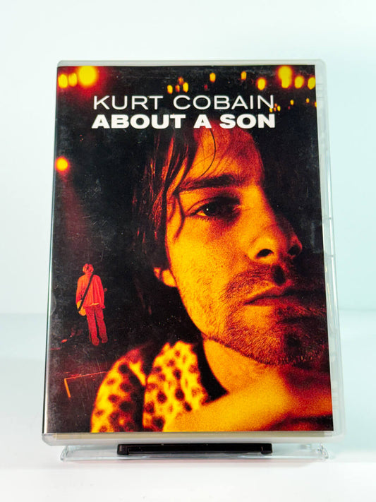 Forside av cover til Kurt Cobain – About A Son, bruktfilm hos nettbutikken Brukbar Film