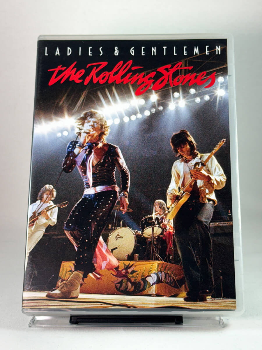 Forside av DVD-cover til Ladies & Gentlemen – The Rolling Stones, bruktfilm hos nettbutikken Brukbar Film