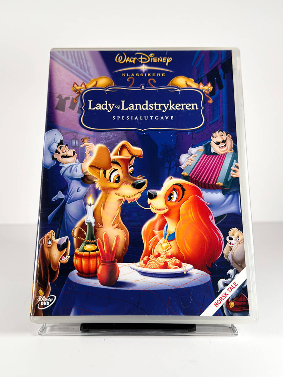 Forside av cover til Lady og Landstrykeren på DVD