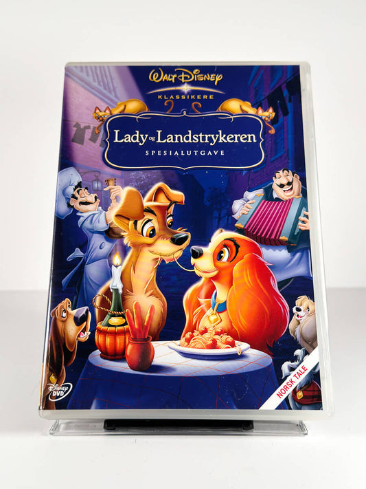 Forside av cover til Lady og Landstrykeren på DVD