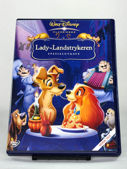 DVD-forside til filmen Lady og Landstrykeren
Originalt cover brukt for produktbilde i nettbutikken Brukbar Film