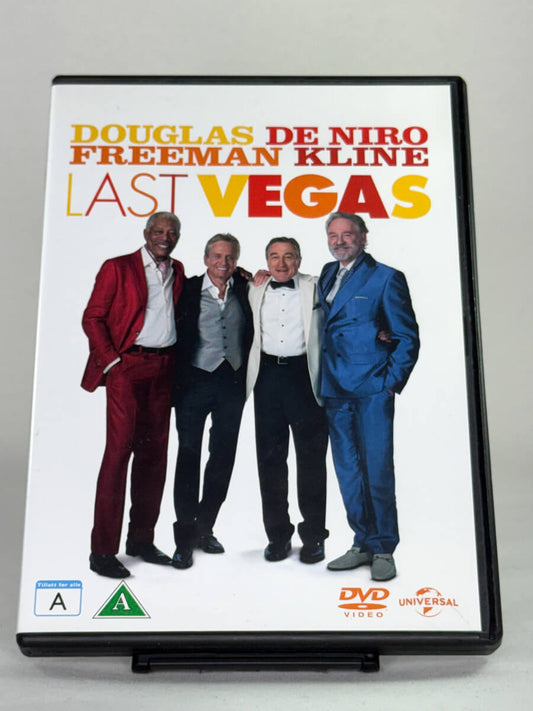 Forside av DVD-cover til Last Vegas, brukt DVD-film hos Brukbar Film.