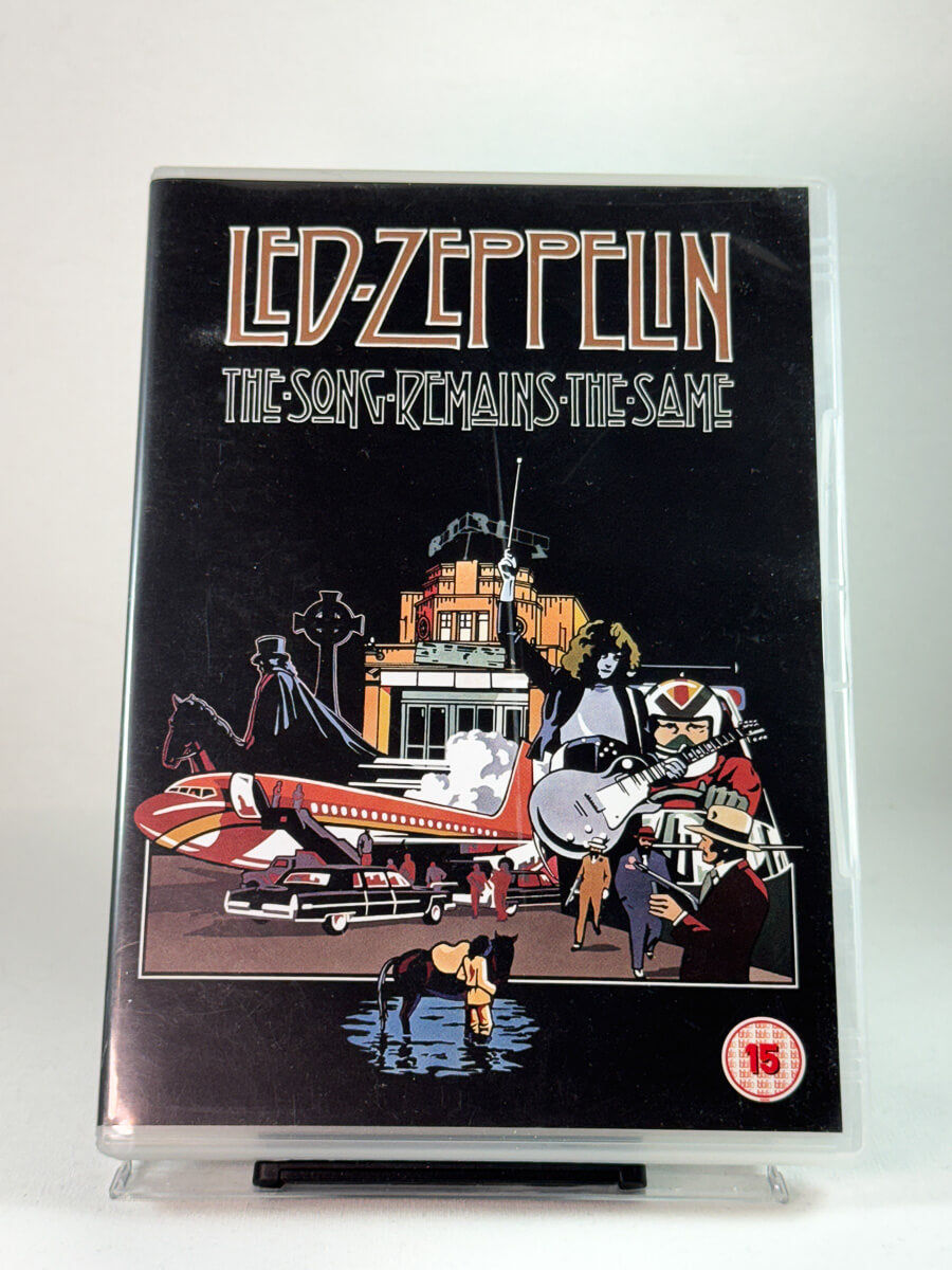 Forside av cover til Led Zeppelin – The Song Remains the Same, brukt DVD hos Brukbar Film