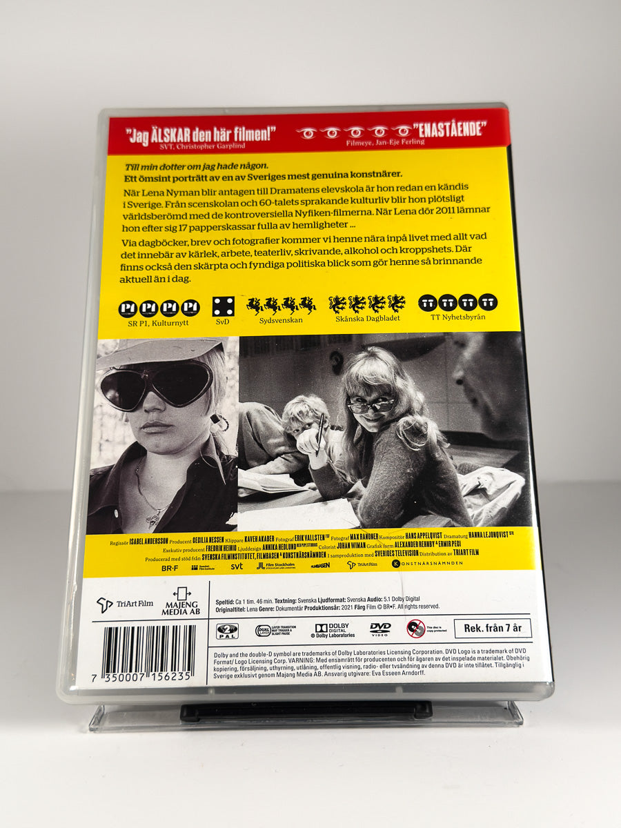 Bakside av cover til Lena på DVD