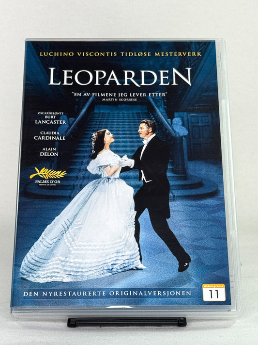 Forside av Leoparden DVD-cover – Luchino Viscontis restaurerte klassiker, brukt film fra Brukbar Film