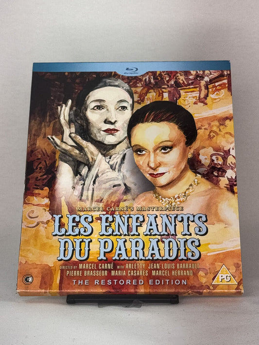 Forside av Blu-ray-cover for Les Enfants du Paradis – fransk klassiker av Marcel Carné, restaurert Blu-ray hos Brukbar Film.