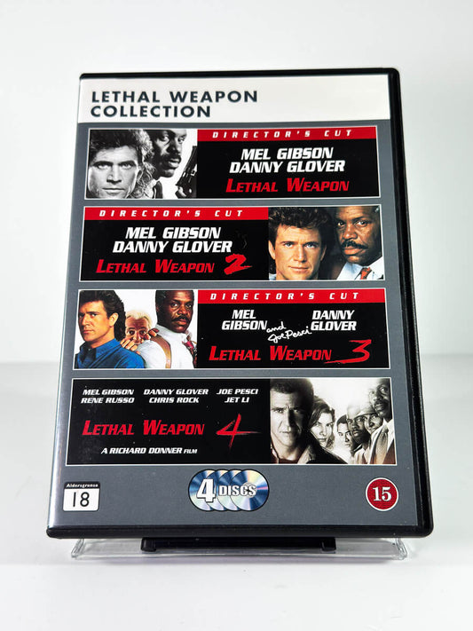 Forside av cover til Lethal Weapon Collection, brukt DVD hos Brukbar Film