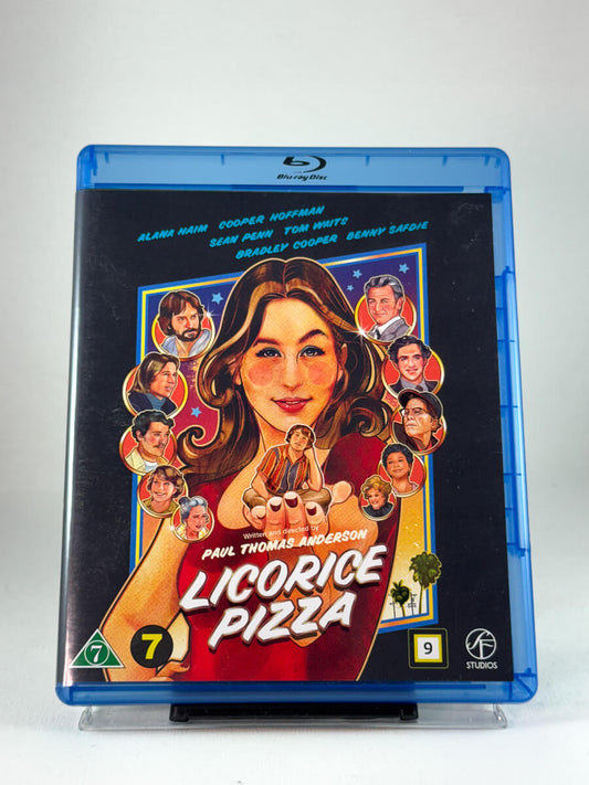 Forside av Blu-ray-cover til Licorice Pizza, bruktfilm hos nettbutikken Brukbar Film