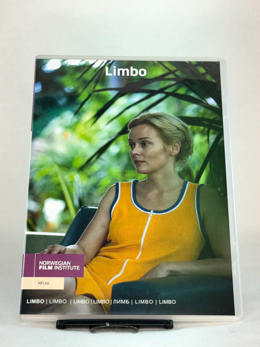 Forside av DVD-cover til Limbo – norsk drama med Line Verndal i hovedrollen, utgitt av Norwegian Film Institute, brukt film tilgjengelig hos Brukbar Film.