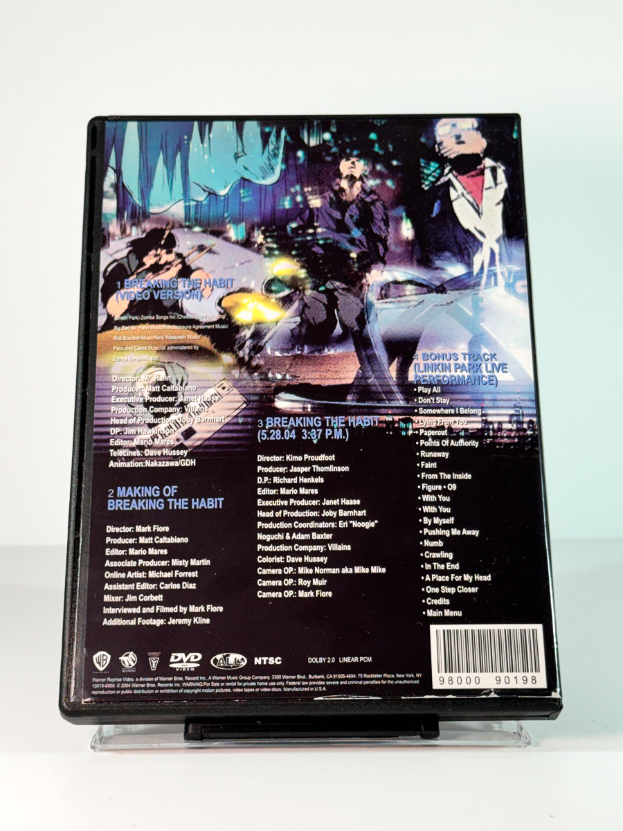 Bakside av cover til Linkin Park – Breaking the Habit, bruktfilm hos nettbutikken Brukbar Film