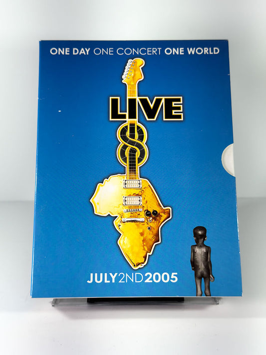 Forside av cover til Live 8, brukt DVD hos Brukbar Film