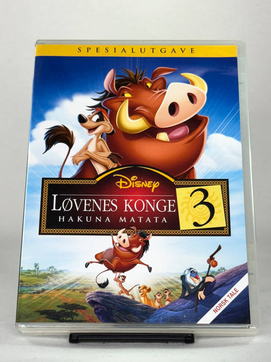 DVD-forside til filmen Løvenes konge 3: Hakuna Matata
Originalt cover brukt for produktbilde i nettbutikken Brukbar Film