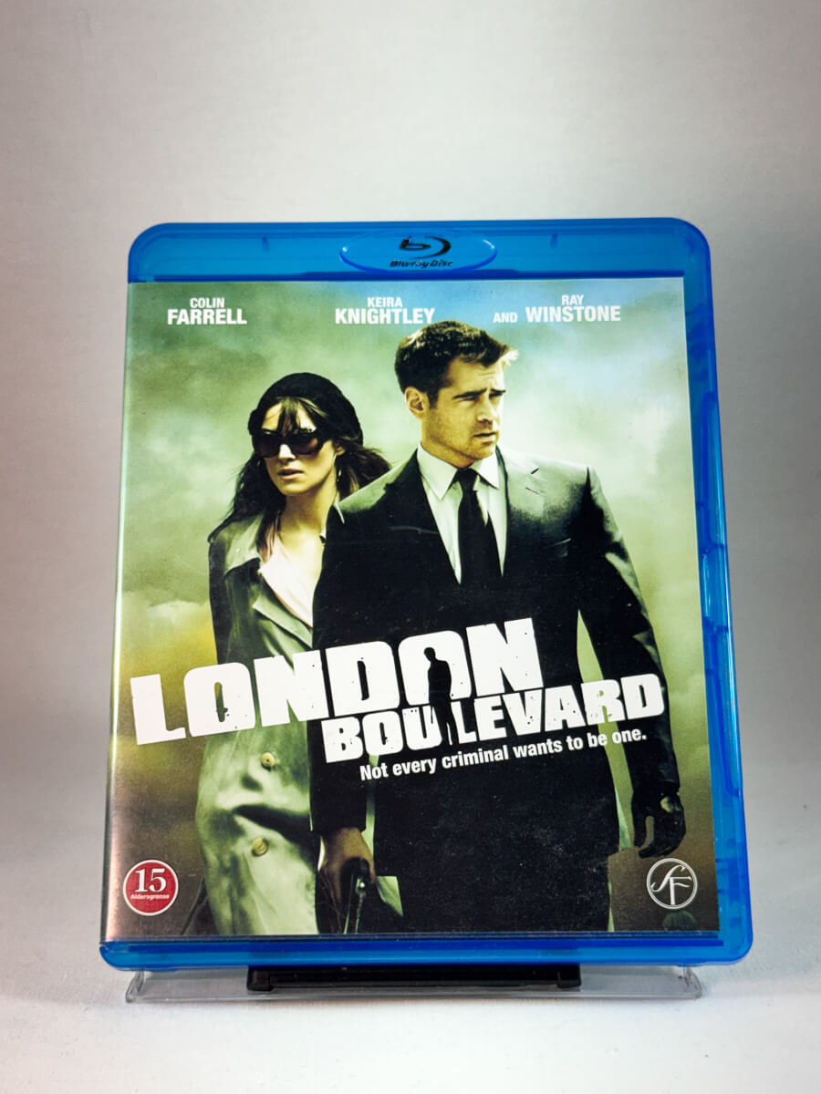 Forside av cover til London Boulevard, bruktfilm på Blu-ray hos Brukbar Film