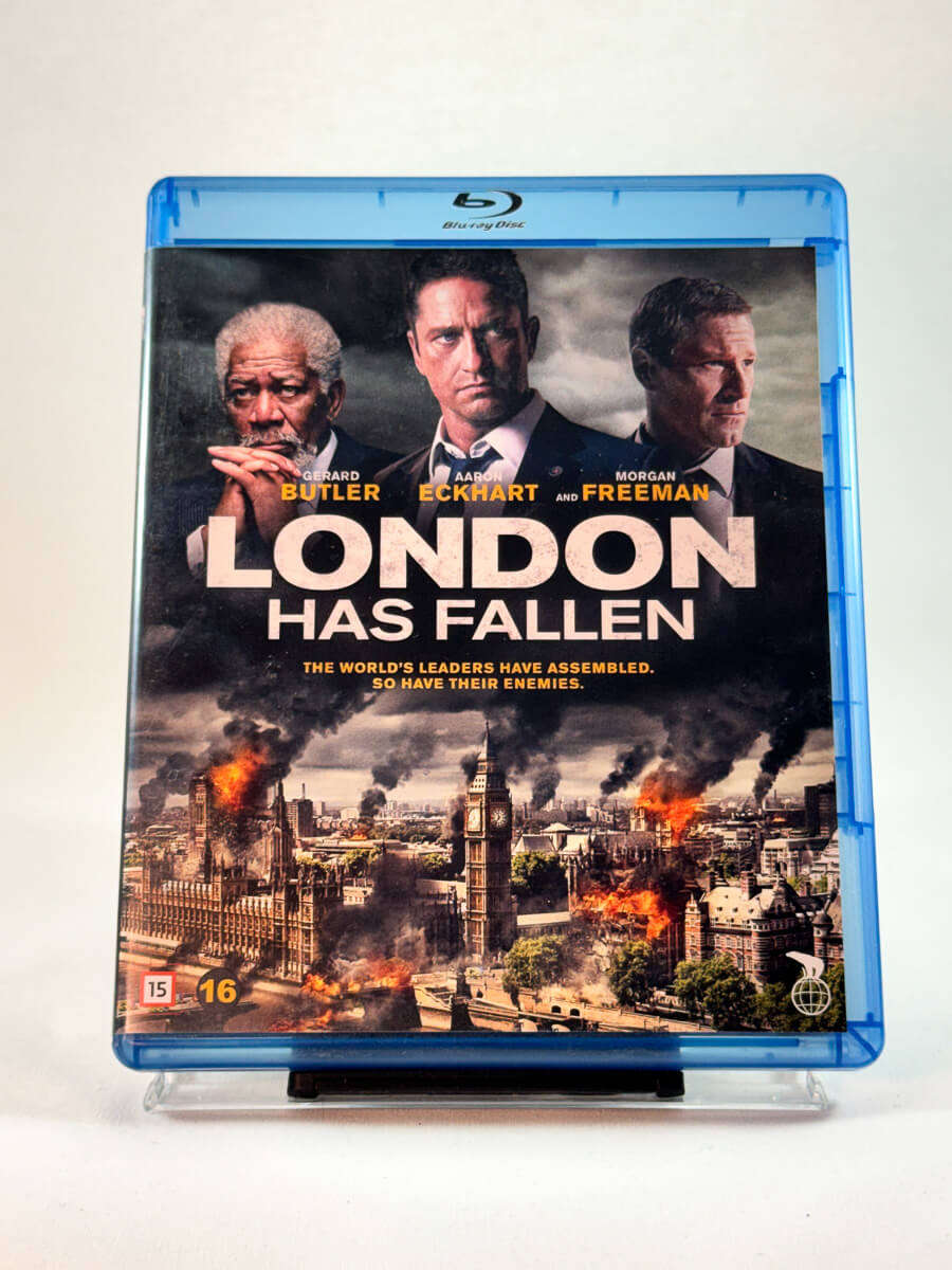 Forside av cover til London Has Fallen, brukt Blu-ray hos Brukbar Film