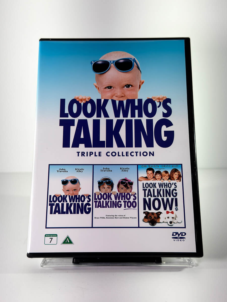 Forside av cover til Look Who’s Talking Triple Collection, brukt DVD hos Brukbar Film